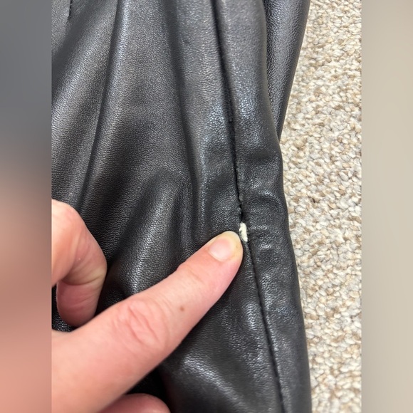 Vintage Margaret Godfrey 100% Leather Pants Mid Rise Side Zipper Classic Size 2 - Picture 4 of 13